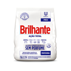 DETERGENTE EM PÓ BRILHANTE SEM PERFUME 4KG 