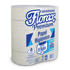 PAPEL HIGIÊNICO CELULOSE 8X300MT FLORAX PREMIUM-2053