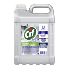 DETERGENTE DESINFETANTE ALCALINO CLORADO CIF 5 LTS 