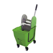 BALDE COM ESPREMEDOR 30LTS DOBLO VERDE