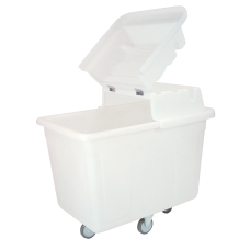 CARRO CUBA BRANCO 400LT BRALIMPIA COM TAMPA