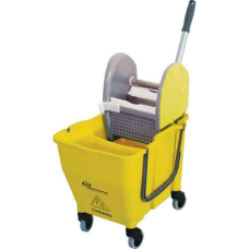 BALDE COM ESPREMEDOR 30LTS DOBLO AMARELO
