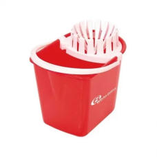 BALDE COM ESPREMEDOR MOPINHO VERMELHO